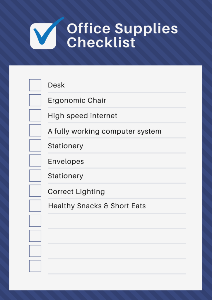 work from home checklist